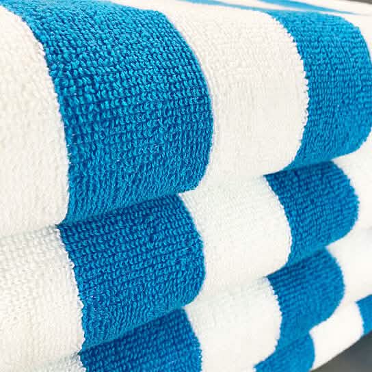 4-Pack: 30" x 60" Ultra-Soft 100% Cotton Striped Pool Cabana Hotel Beach Towels DailySale