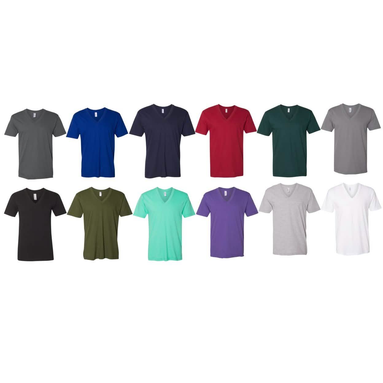 4-Pack: American Apparel Men's Short-Sleeve V-Neck T-Shirts DailySale