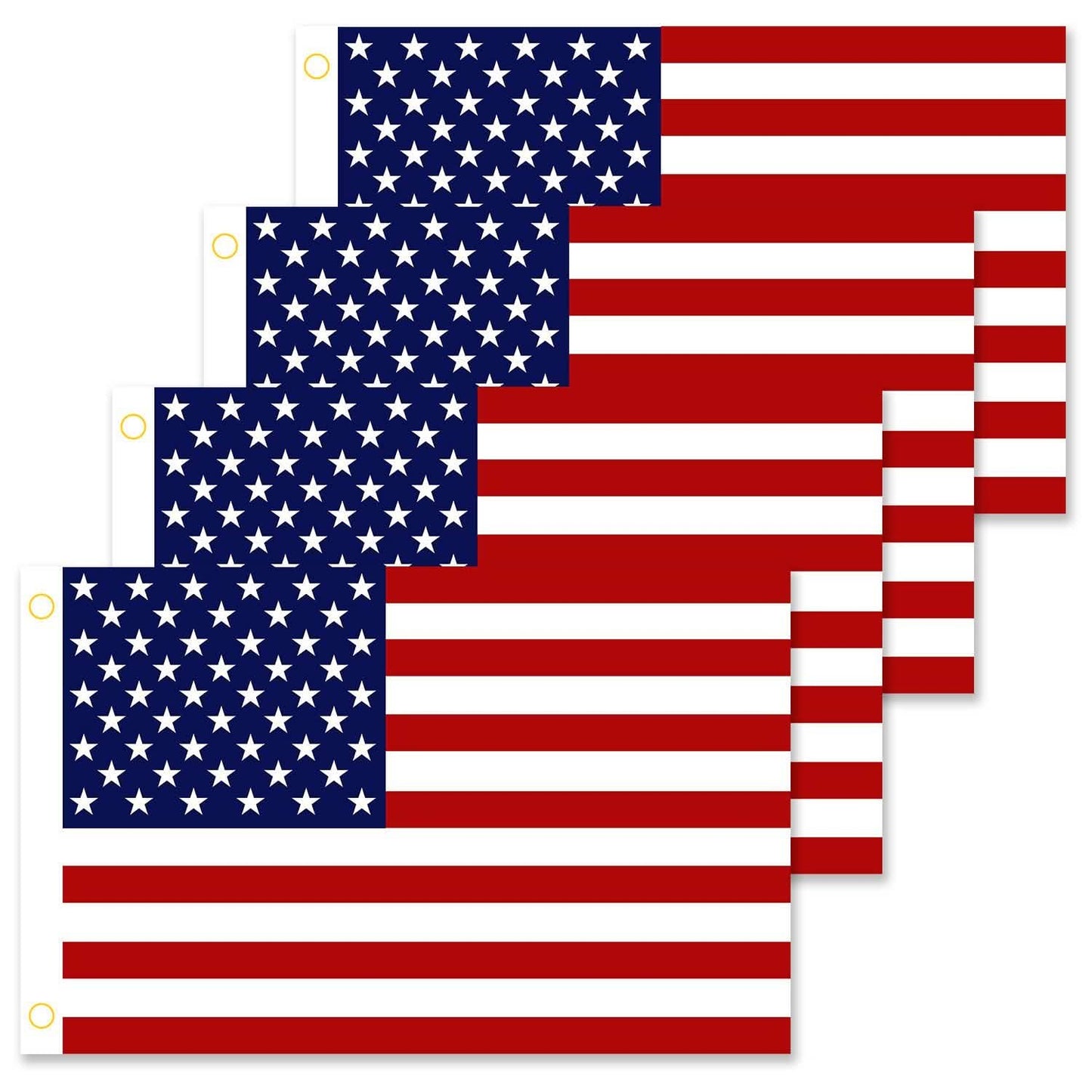4-Pack: American US Flags DailySale