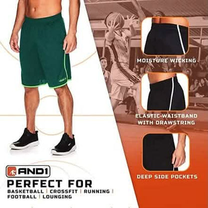 4-Pack: AND1 Men's Active Athletic Performance Shorts DailySale