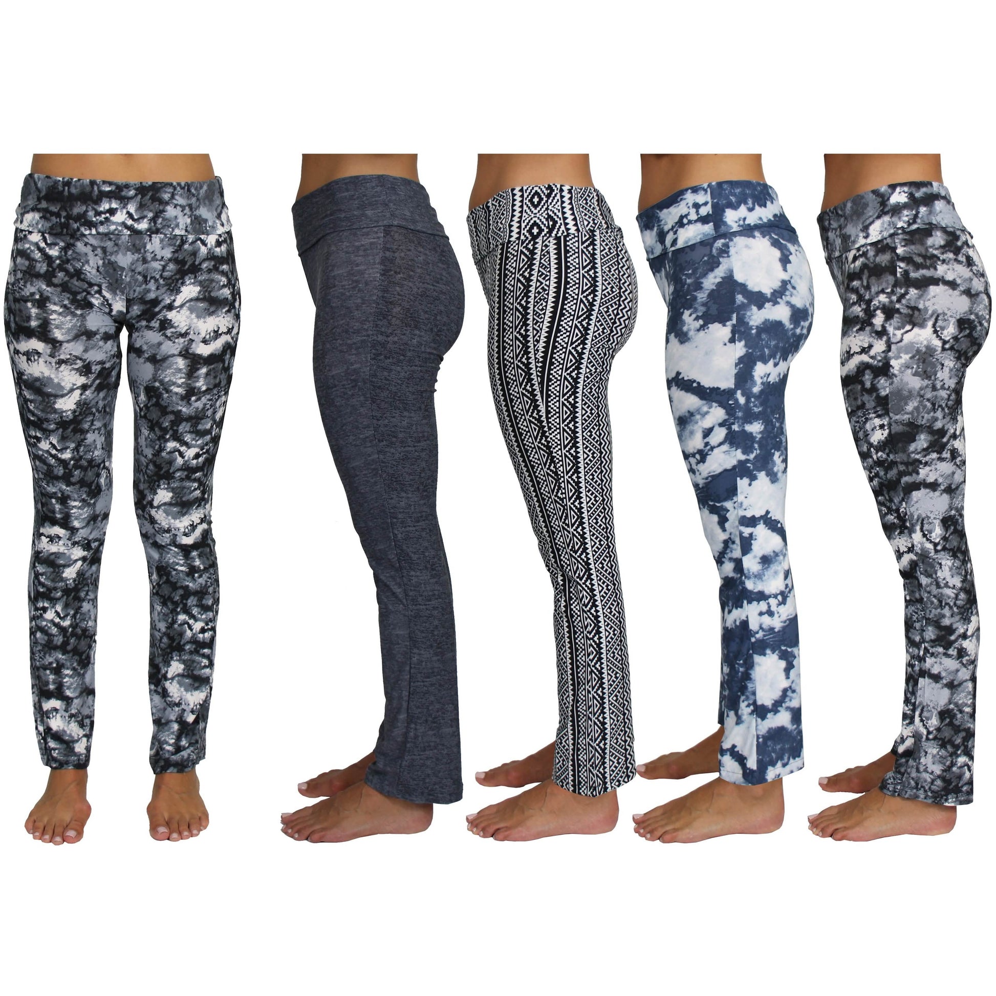 4-Pack: Assorted Women's Moisture Wicking Stretch Performance Active Yoga Pants DailySale