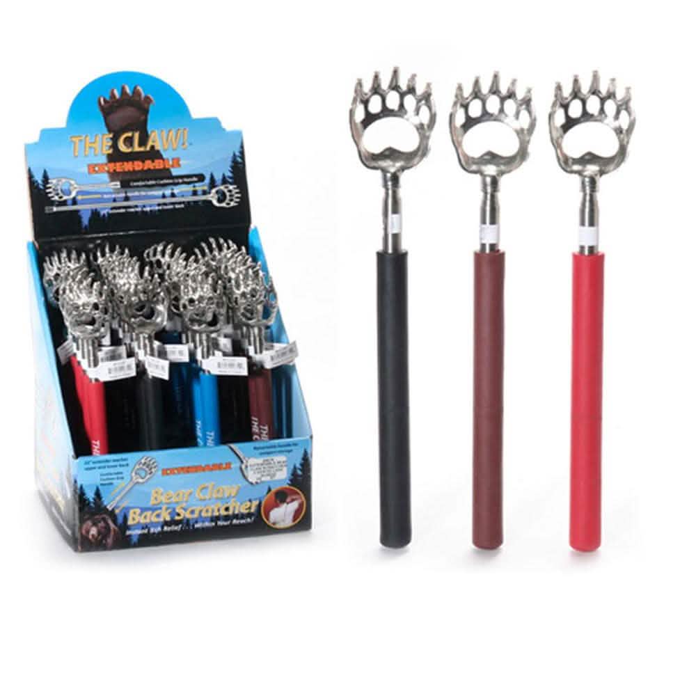 4-Pack: Bear Claw Telescopic Back Scratcher Long Hand Instant Itch Relief Massager Soft DailySale