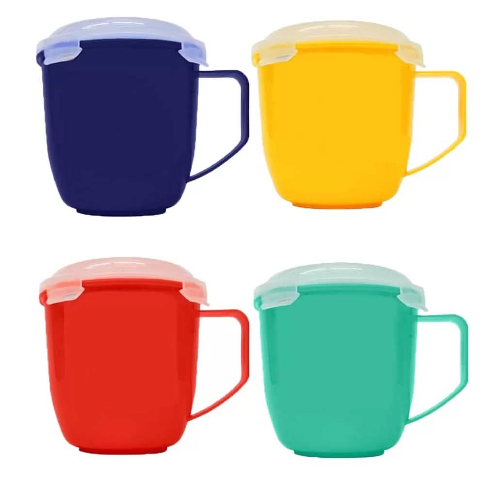 4-Pack: Bell & Howell Microwave Mugs with Vented Lids DailySale