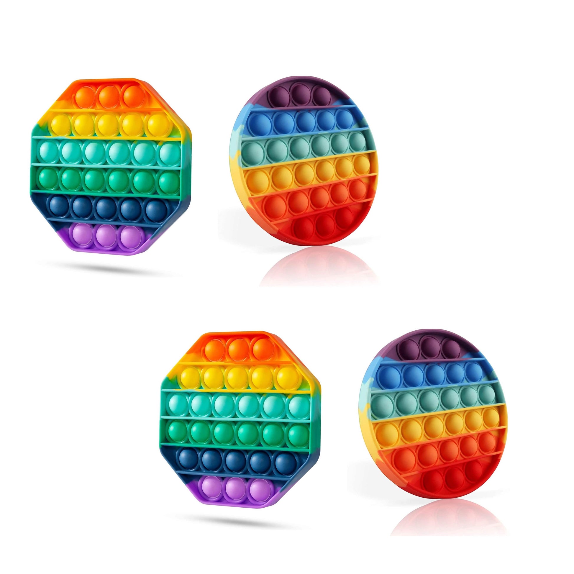 4-Pack: Bubble Popper Anti - Stress Fidget Toy DailySale