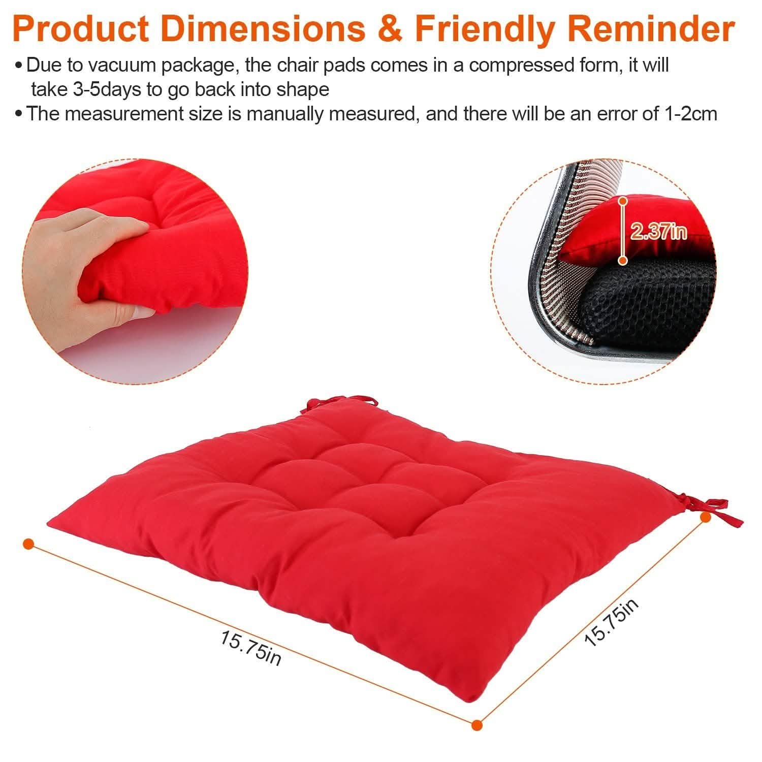 4-Pack: Chair Cushion Pads Pillow DailySale