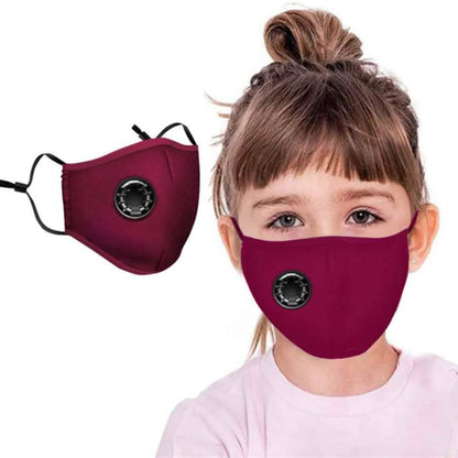 4-Pack: Children's Seamless Reusable Washable Face Mask Bandanas with Breathing Valve DailySale