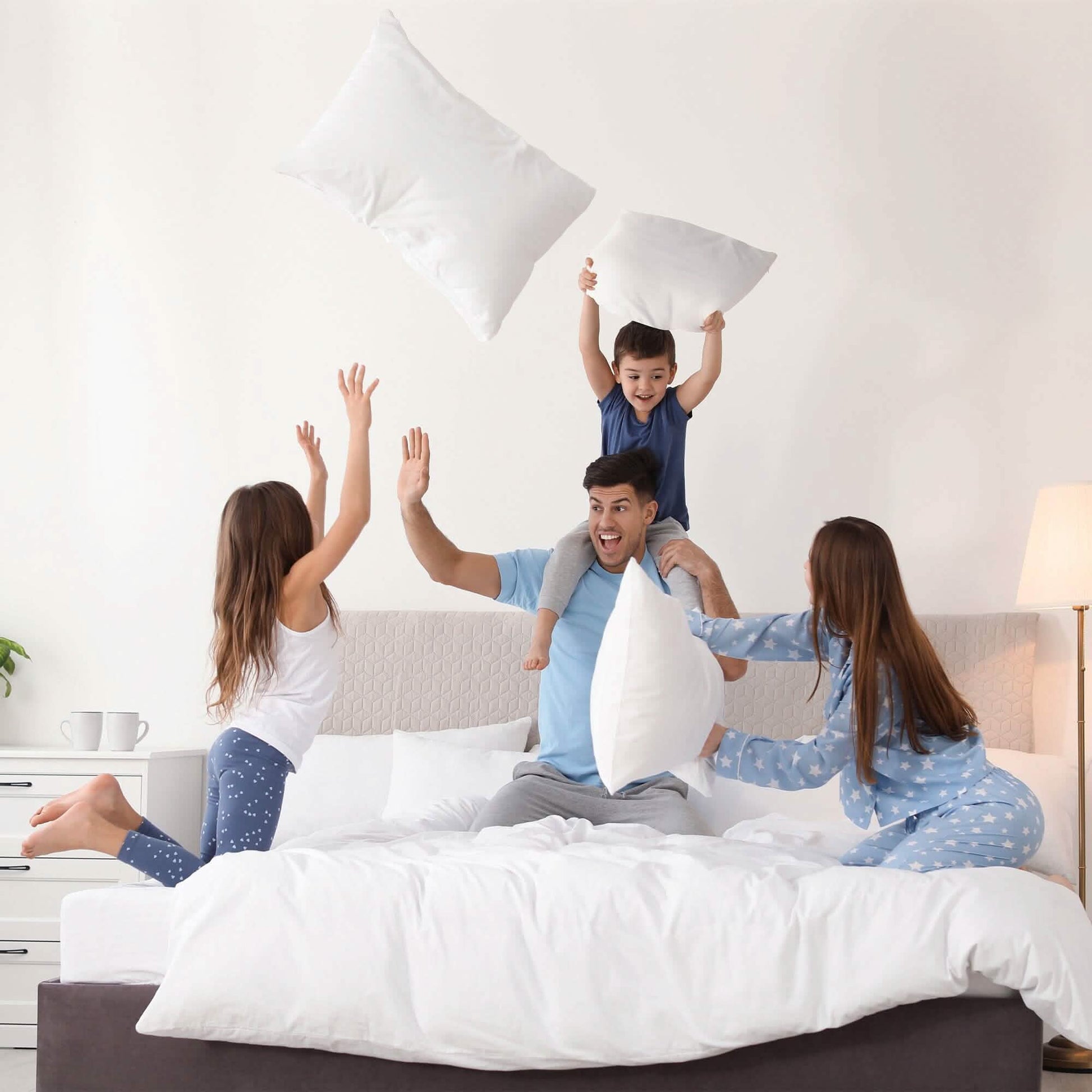 4-Pack: Decorative Throw Pillows Bed Sofa Couch Pillow Set Bounce Back Cushions DailySale