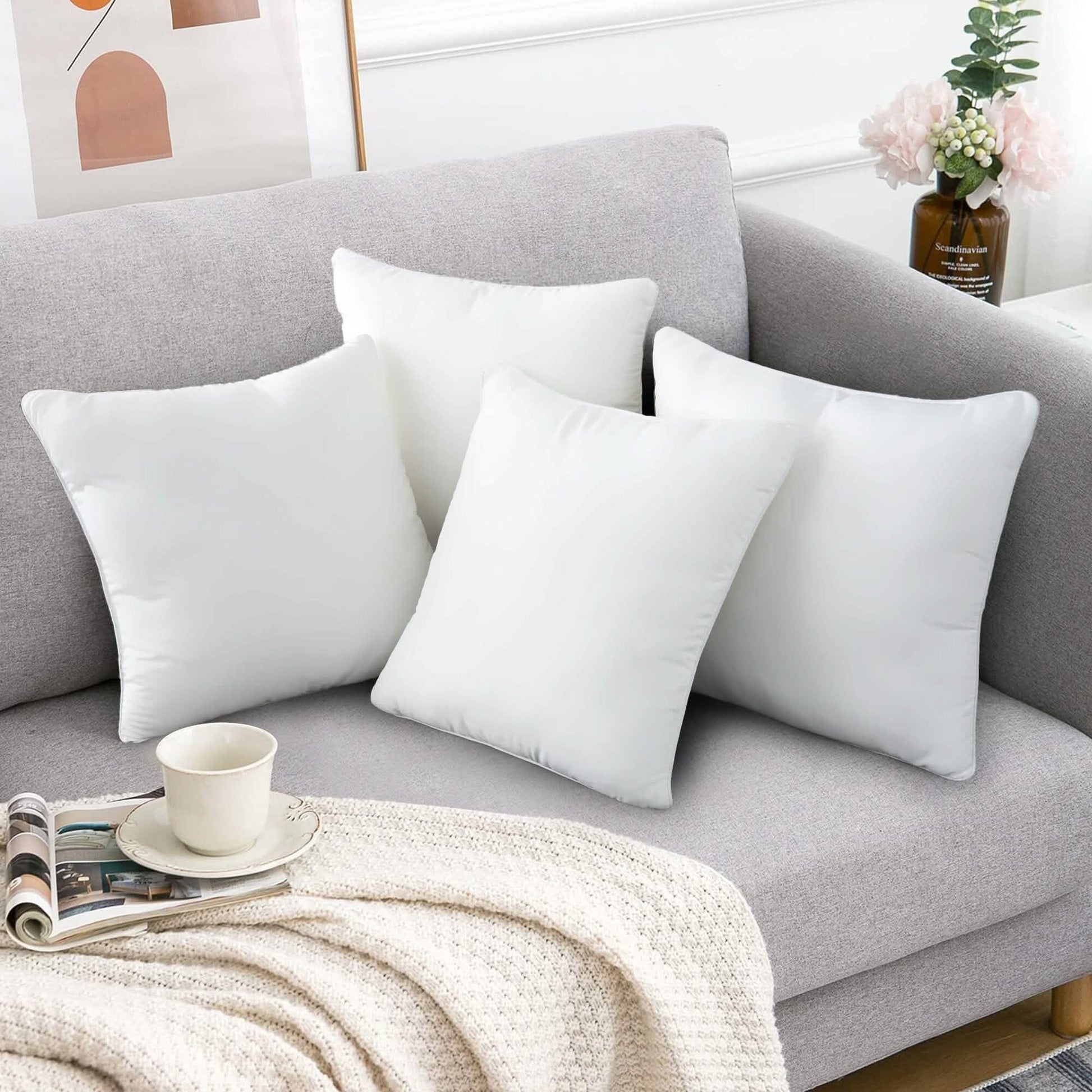 4-Pack: Decorative Throw Pillows Bed Sofa Couch Pillow Set Bounce Back Cushions DailySale