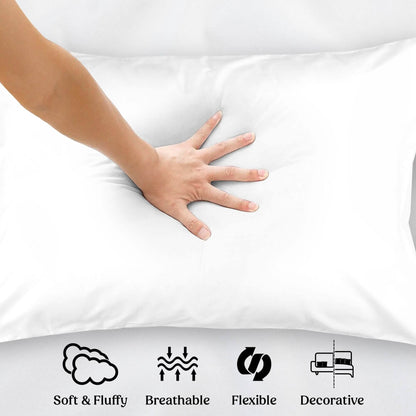 4-Pack: Decorative Throw Pillows Bed Sofa Couch Pillow Set Bounce Back Cushions DailySale