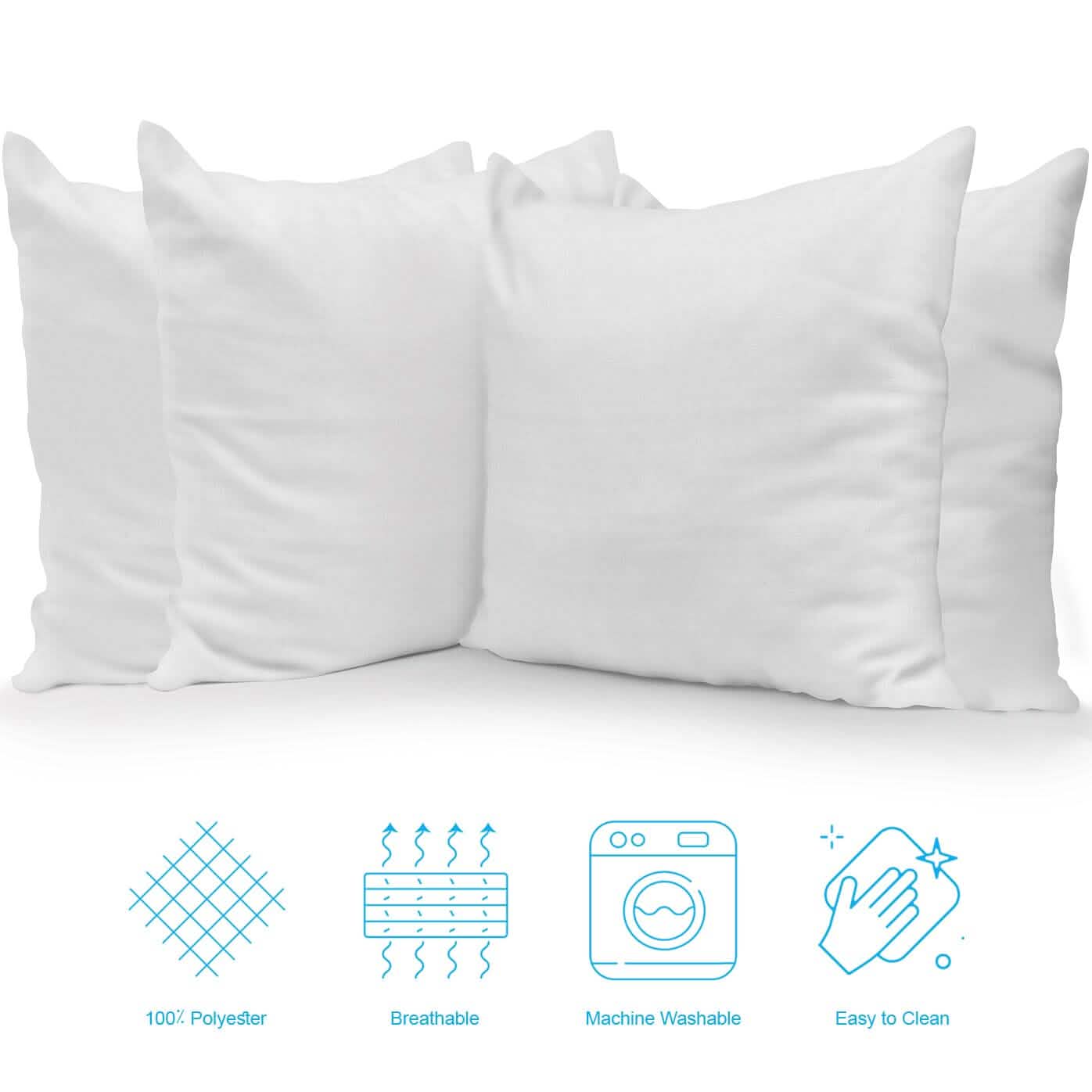 4-Pack: Decorative Throw Pillows Bed Sofa Couch Pillow Set Bounce Back Cushions DailySale