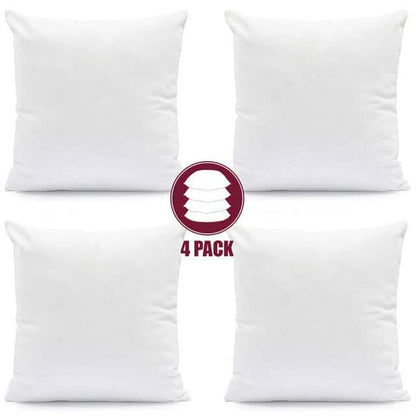 4-Pack: Decorative Throw Pillows Bed Sofa Couch Pillow Set Bounce Back Cushions DailySale