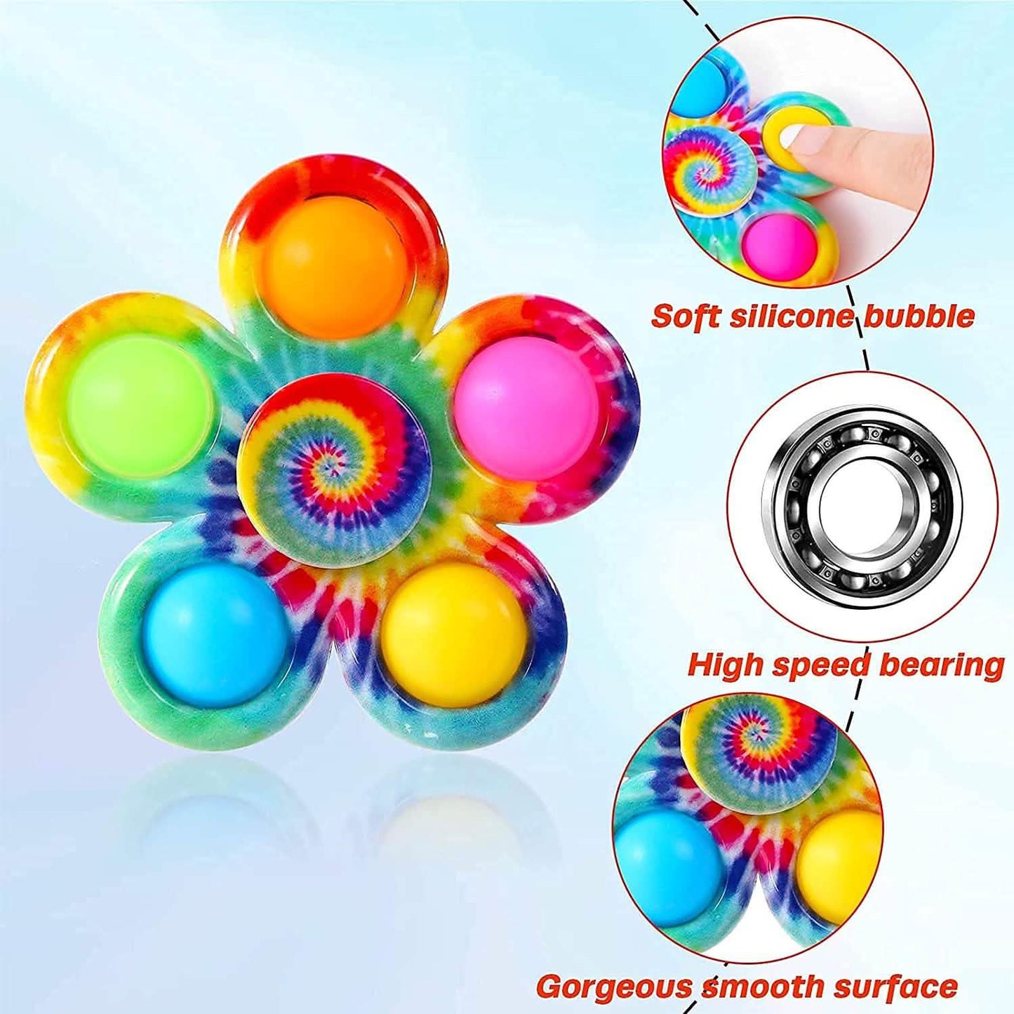 4-Pack: Effacera Pop Fidget Spinner Toys DailySale