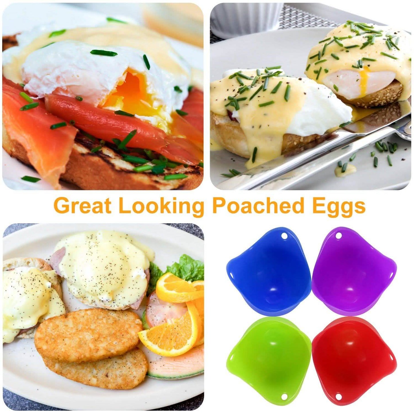 4-Pack: Egg Poachers Silicon Egg Cups DailySale