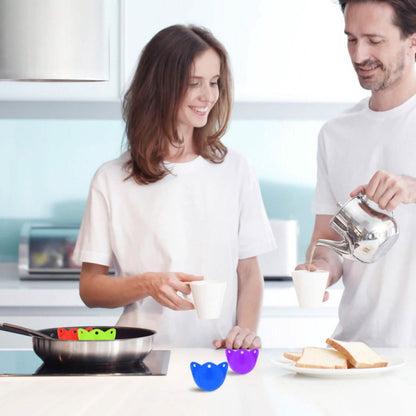4-Pack: Egg Poachers Silicon Egg Cups DailySale