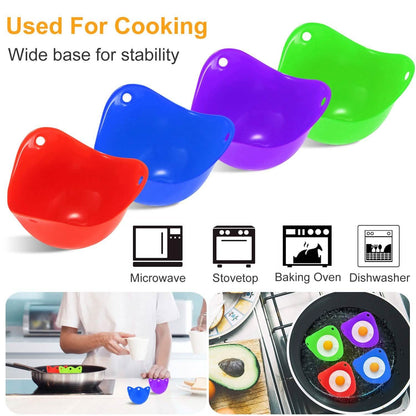 4-Pack: Egg Poachers Silicon Egg Cups DailySale
