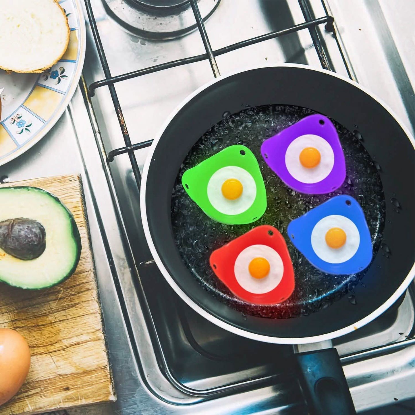 4-Pack: Egg Poachers Silicon Egg Cups DailySale