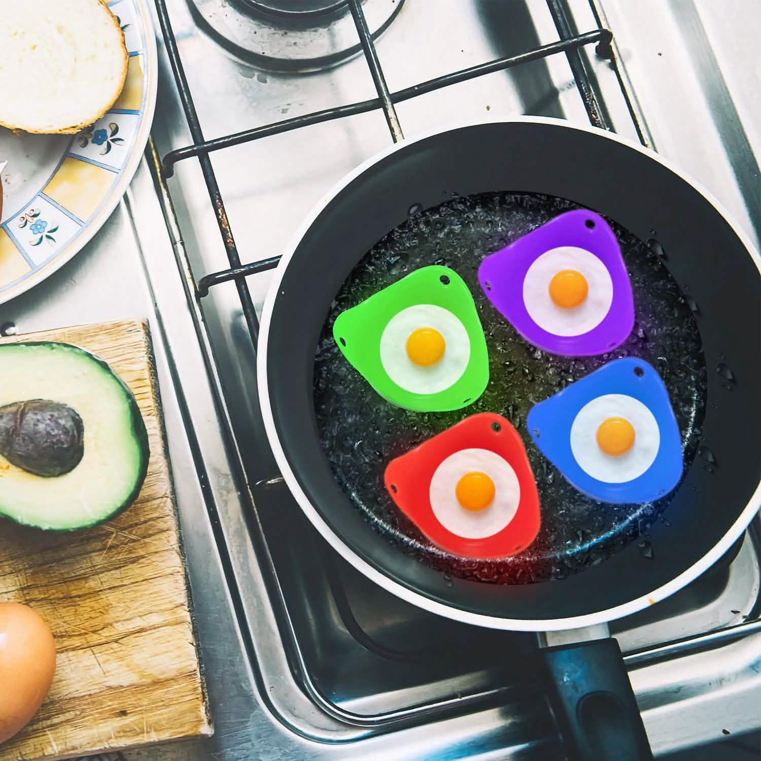 4-Pack: Egg Poachers Silicon Egg Cups DailySale