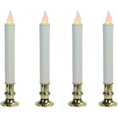 4-Pack: Elegant Glow Candle 9” Flameless Battery Taper DailySale