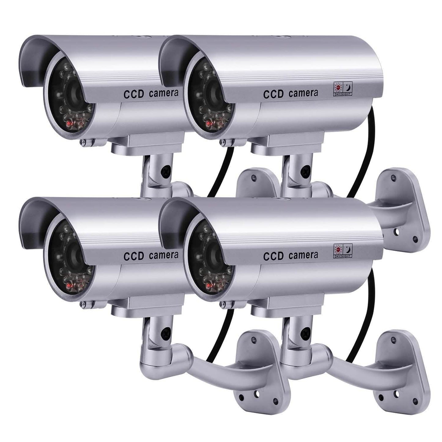 4 Pack: Fitnate Fake Security Camera CCTV Surveillance System DailySale