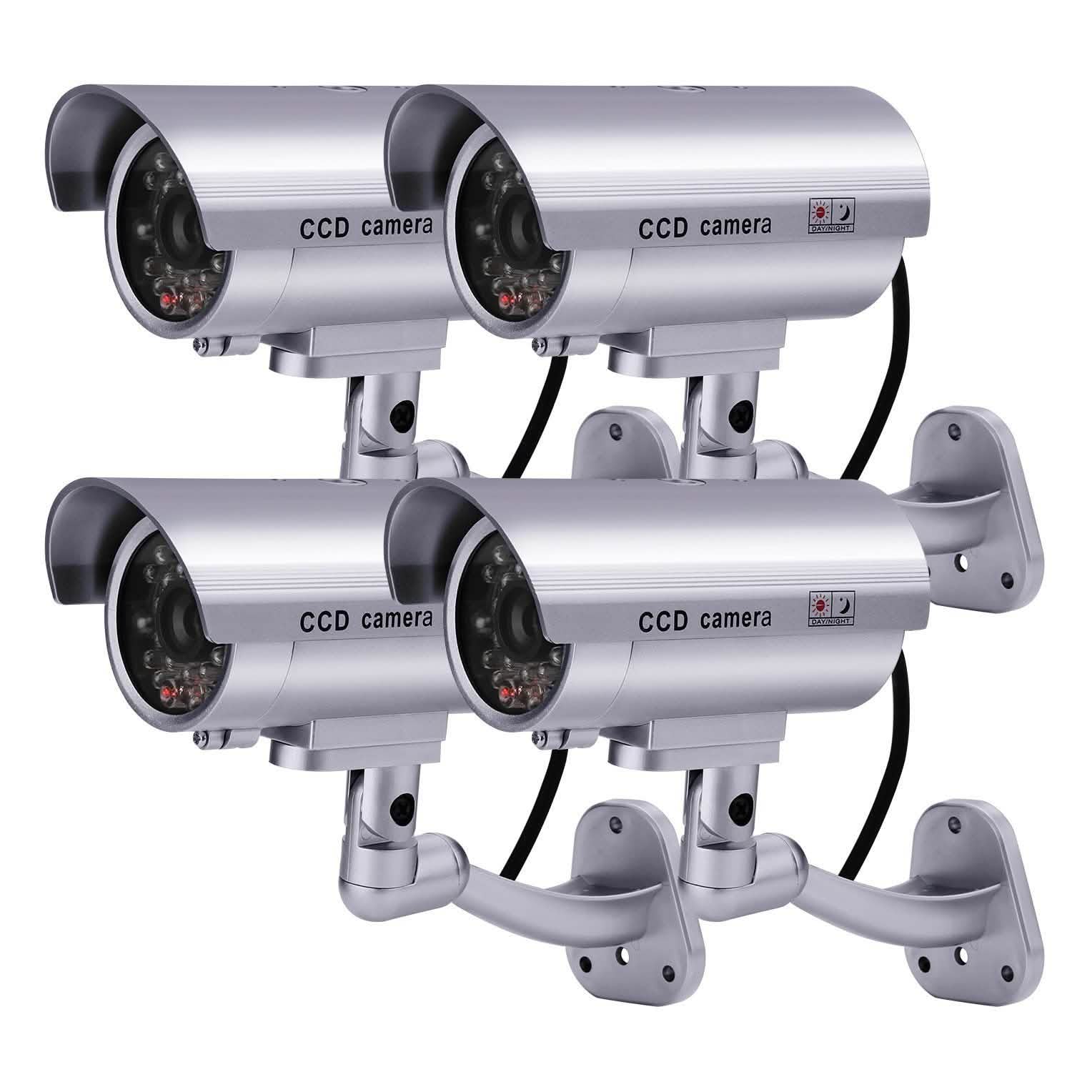 4 Pack: Fitnate Fake Security Camera CCTV Surveillance System DailySale