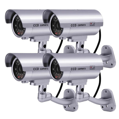 4 Pack: Fitnate Fake Security Camera CCTV Surveillance System DailySale