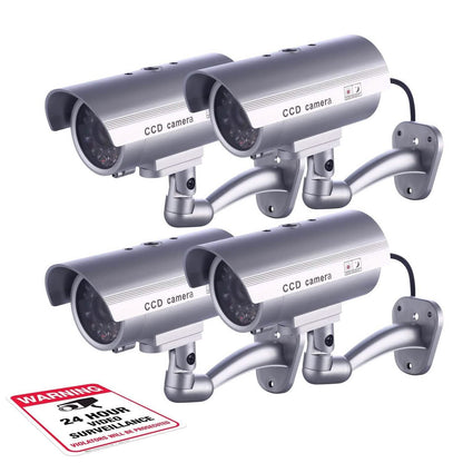 4 Pack: Fitnate Fake Security Camera CCTV Surveillance System DailySale