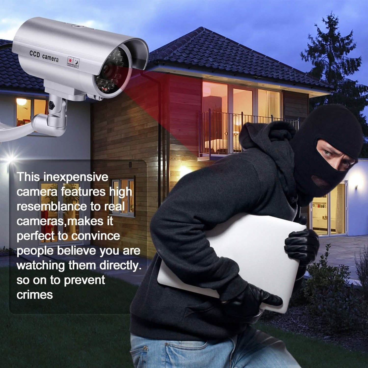 4 Pack: Fitnate Fake Security Camera CCTV Surveillance System DailySale