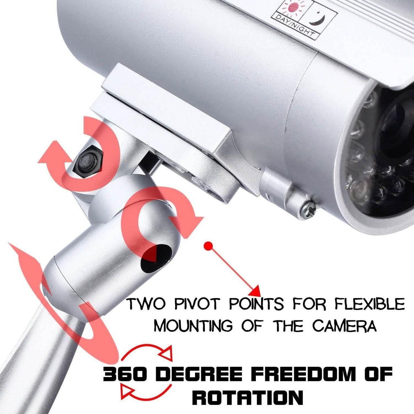 4 Pack: Fitnate Fake Security Camera CCTV Surveillance System DailySale