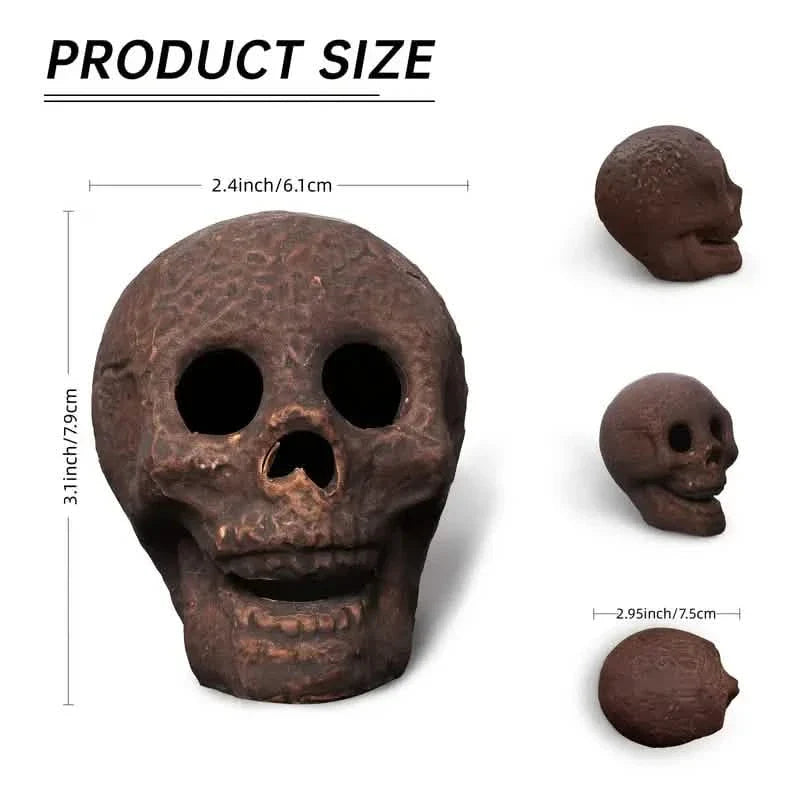 4-Pack: Halloween Fire Pit Skull Ceramic Props DailySale