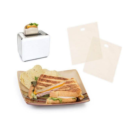 4-Pack: Handy Reusable Nonstick Coated Toaster Bags DailySale