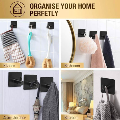 4-Pack: Heavy Duty Durable 304 Stainless Steel Wall Hangers DailySale