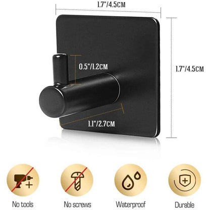 4-Pack: Heavy Duty Durable 304 Stainless Steel Wall Hangers DailySale
