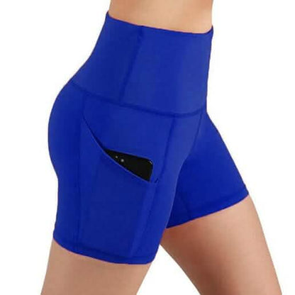 4-Pack: High Waist Soft Yoga Shorts for Women with 2 Side Pockets DailySale