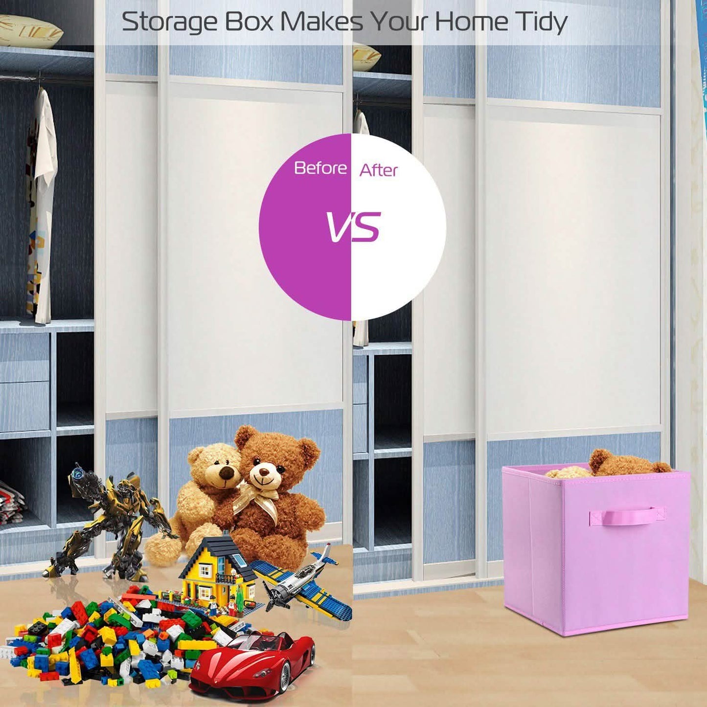 4-Pack: iMounTEK Foldable Storage Cube Bins DailySale