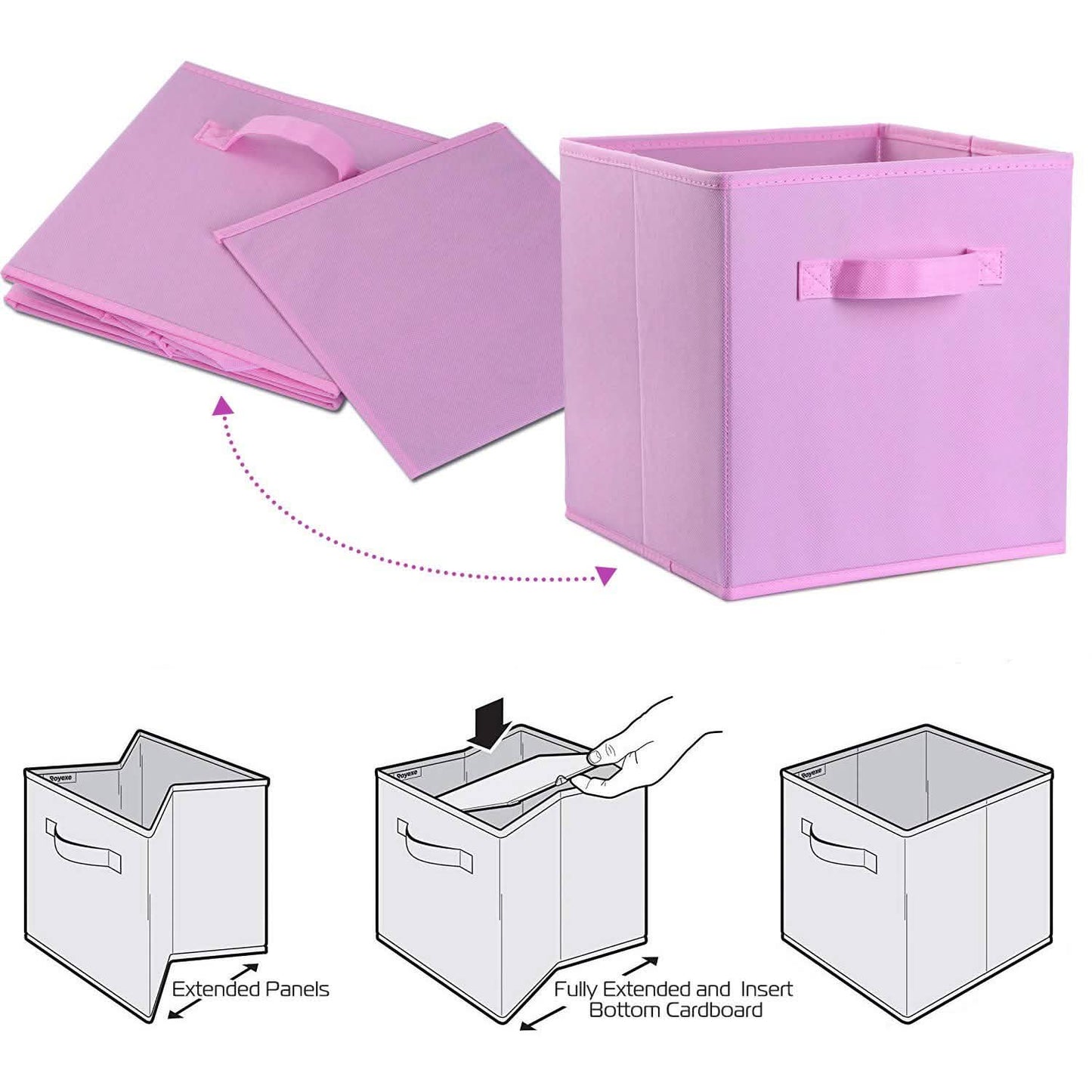 4-Pack: iMounTEK Foldable Storage Cube Bins DailySale