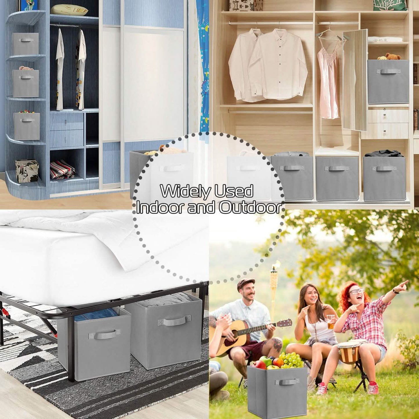4-Pack: iMounTEK Foldable Storage Cube Bins DailySale