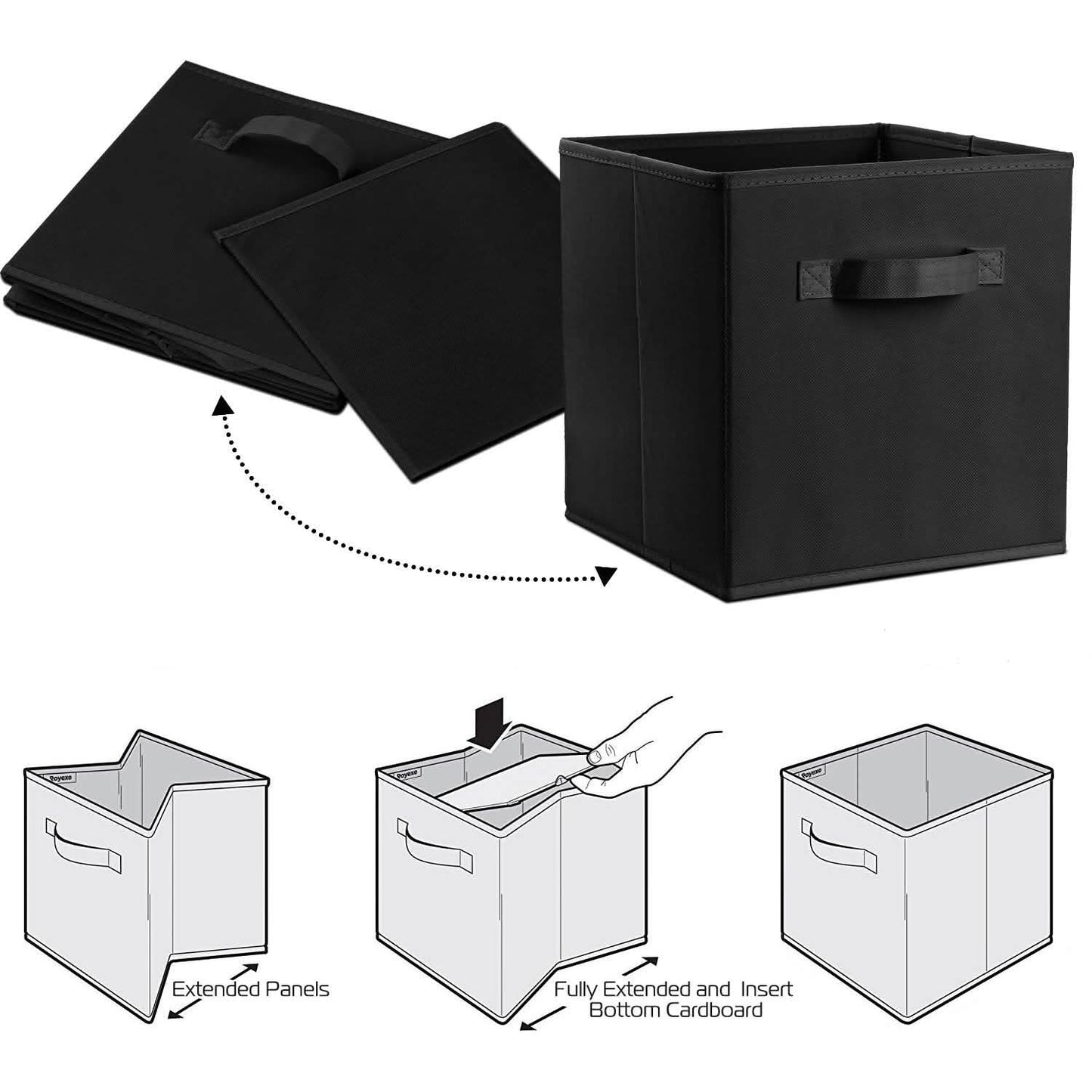 4-Pack: iMounTEK Foldable Storage Cube Bins DailySale