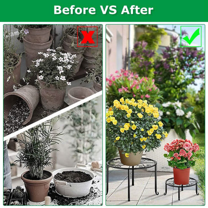 4-Pack: Iron Plotted Plant Stands DailySale