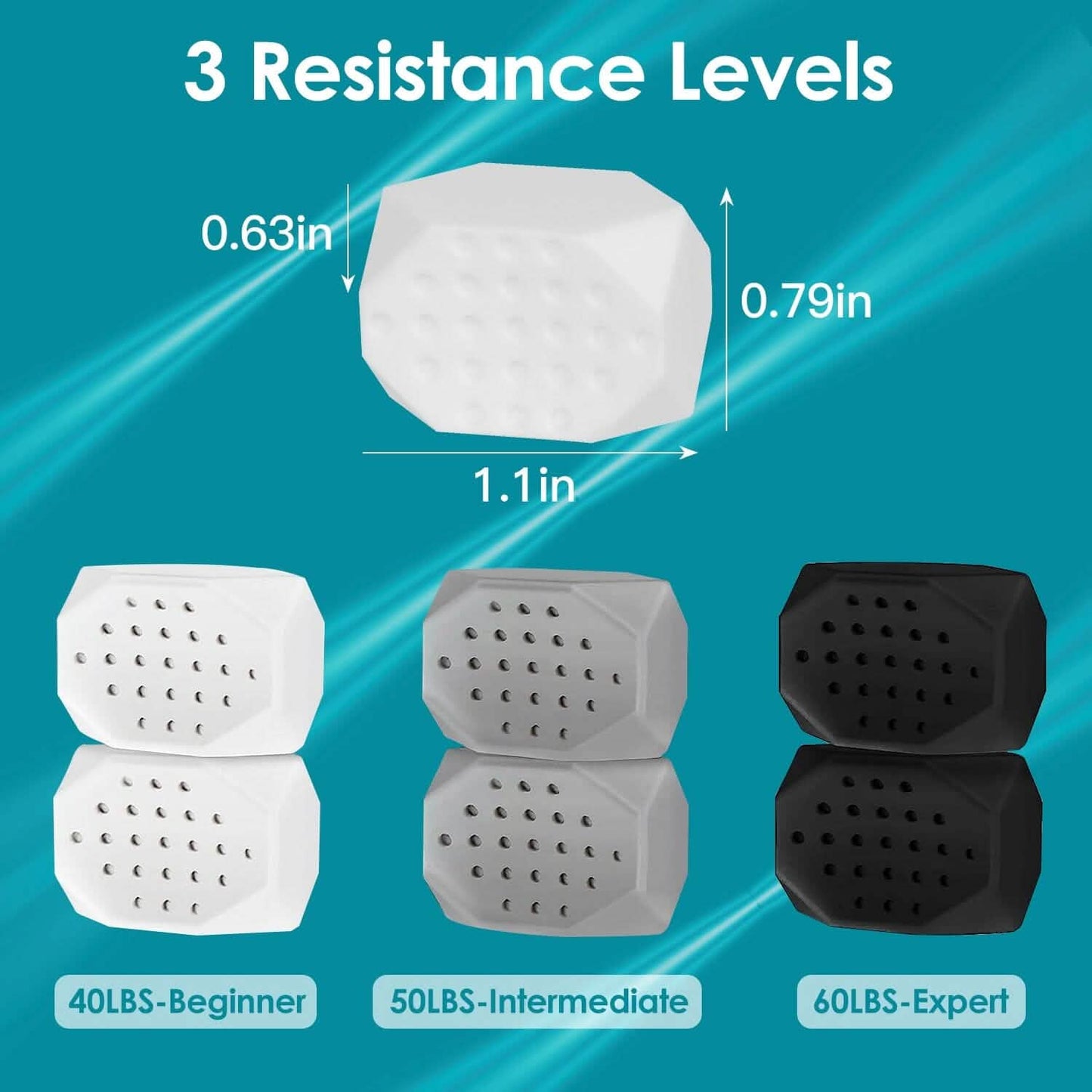 4-Pack: Jawline Exerciser with 3 Resistance Levels DailySale