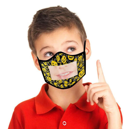4-Pack: Kids Smile Window Face Mask Washable and Reusable DailySale