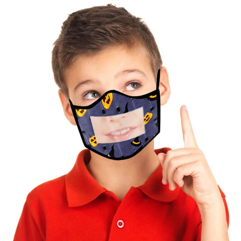 4-Pack: Kids Smile Window Face Mask Washable and Reusable DailySale