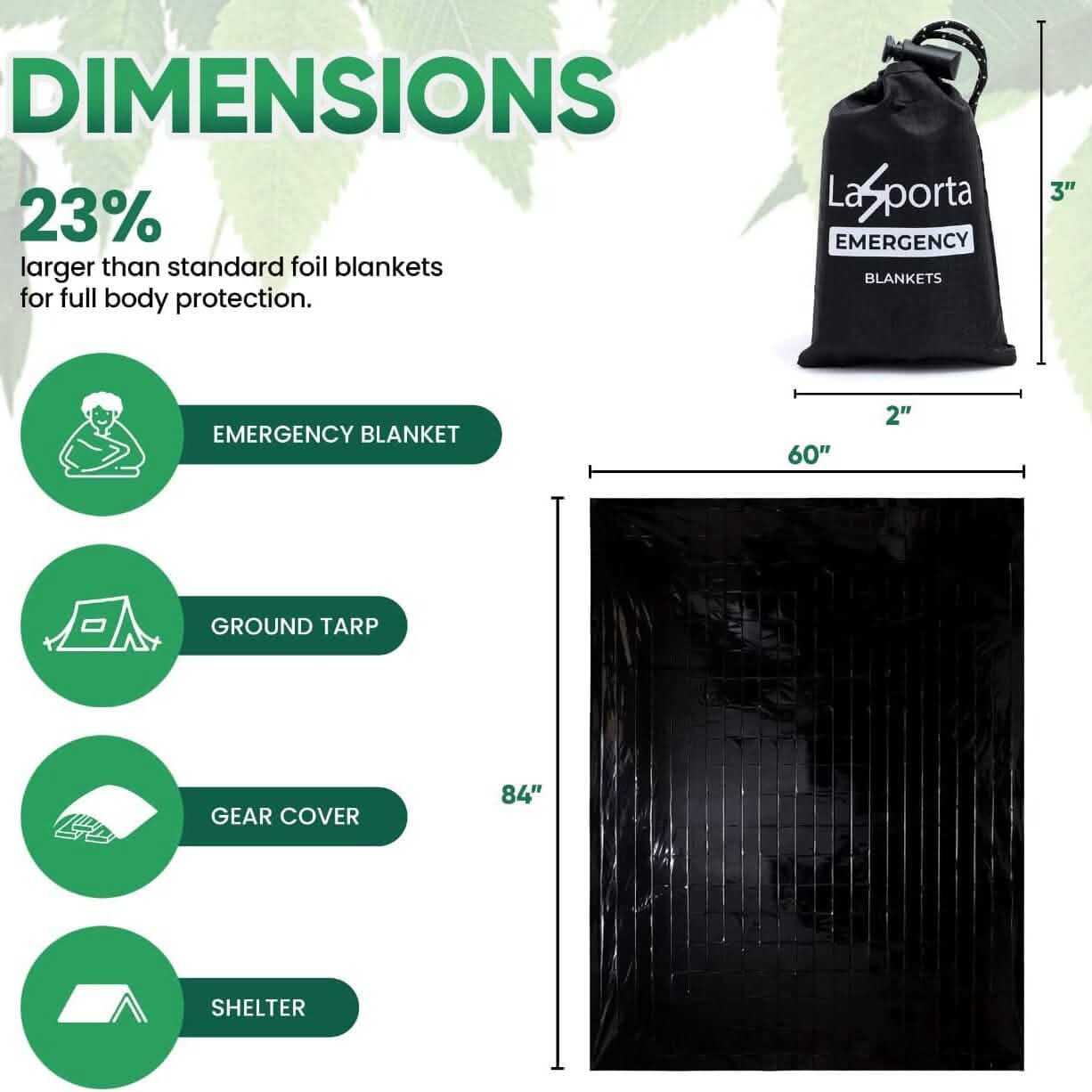 4-Pack: LaSporta Emergency Space Blankets DailySale