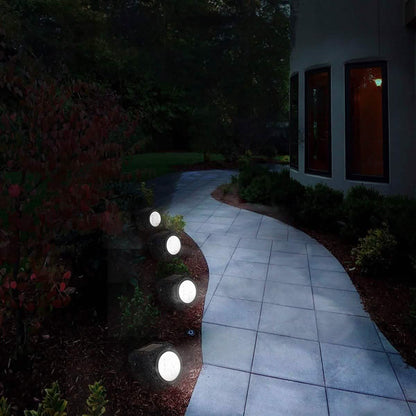 4-Pack: LED Solar Powered Rock Lights Outdoor DailySale