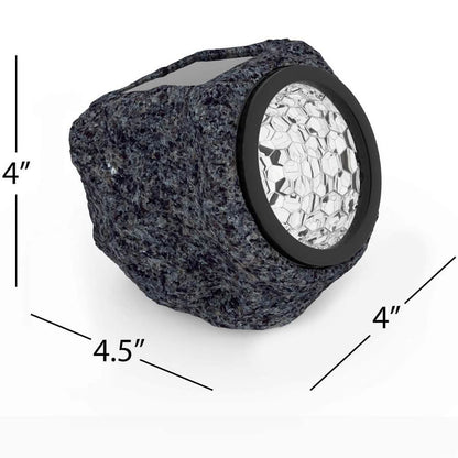 4-Pack: LED Solar Powered Rock Lights Outdoor DailySale