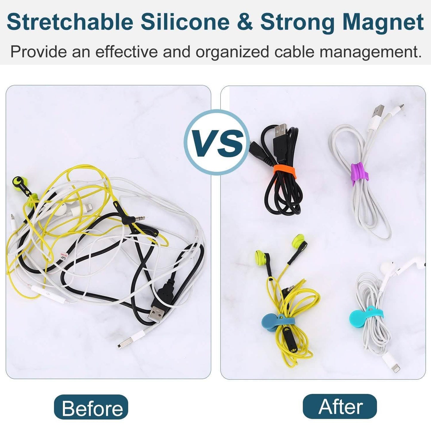 4-Pack: Magnetic Cable Clips Magnet DailySale