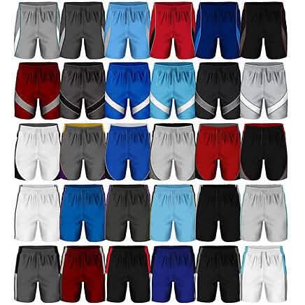 4-Pack: Men's Active Moisture-Wicking Mesh Performance Shorts DailySale