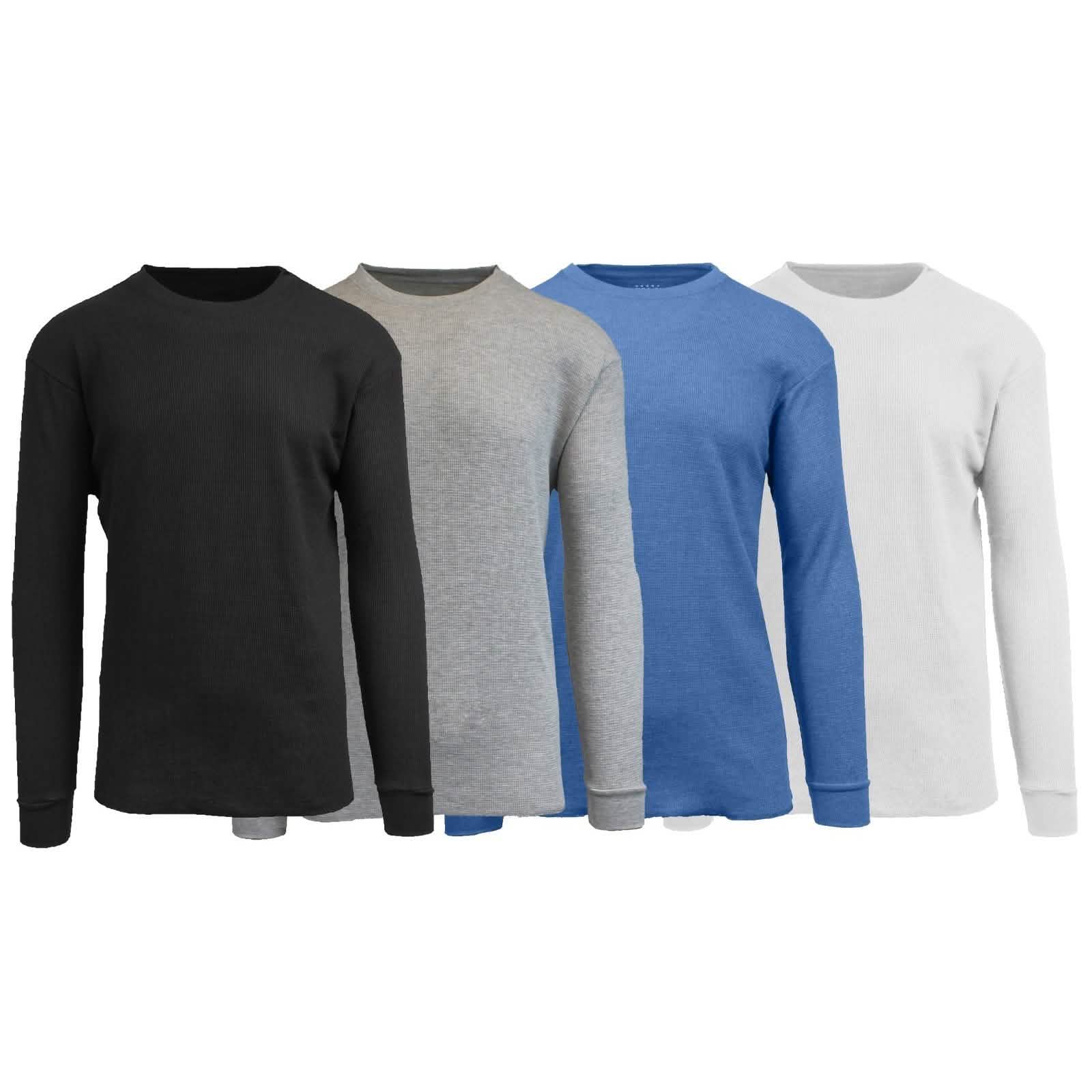 4-Pack: Men's Waffle-Knit Thermal Shirts DailySale