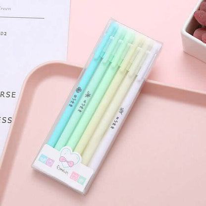 4-Pack: Morandi Color Gel Pen Kawaii Office School Student Stationery Supplies DailySale