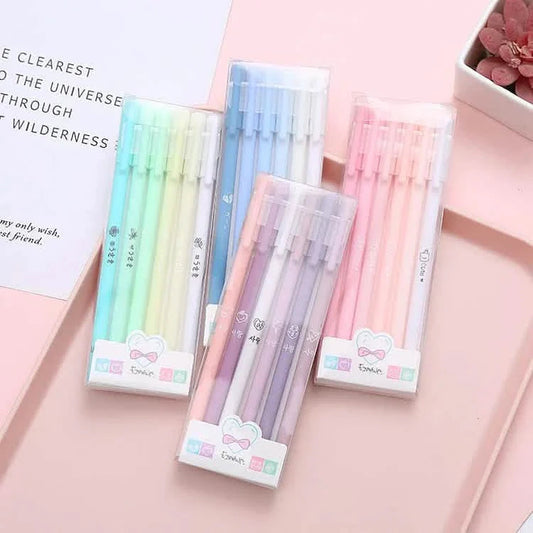 4-Pack: Morandi Color Gel Pen Kawaii Office School Student Stationery Supplies DailySale