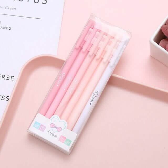 4-Pack: Morandi Color Gel Pen Kawaii Office School Student Stationery Supplies DailySale